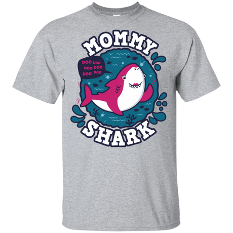 T-Shirts Sport Grey / YXS Shark Family trazo - Mommy Youth T-Shirt