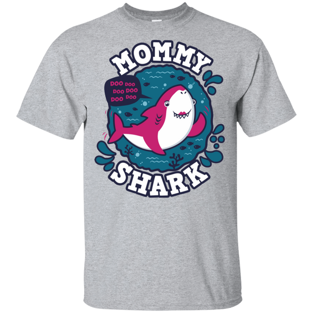T-Shirts Sport Grey / YXS Shark Family trazo - Mommy Youth T-Shirt