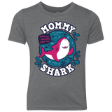 T-Shirts Premium Heather / YXS Shark Family trazo - Mommy Youth Triblend T-Shirt
