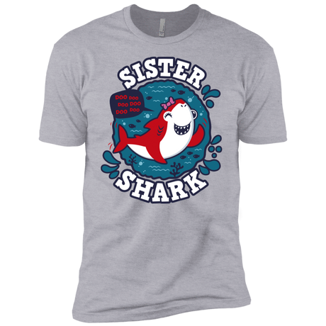 T-Shirts Heather Grey / YXS Shark Family trazo - Sister Boys Premium T-Shirt