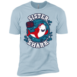 T-Shirts Light Blue / YXS Shark Family trazo - Sister Boys Premium T-Shirt