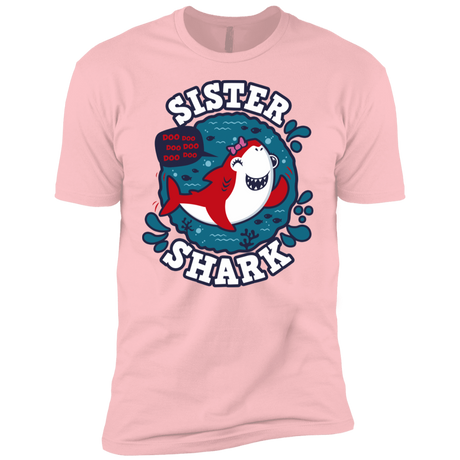 T-Shirts Light Pink / YXS Shark Family trazo - Sister Boys Premium T-Shirt
