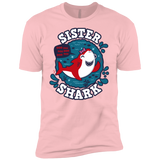 T-Shirts Light Pink / YXS Shark Family trazo - Sister Boys Premium T-Shirt