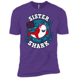 T-Shirts Purple Rush / YXS Shark Family trazo - Sister Boys Premium T-Shirt