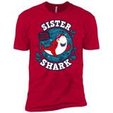 T-Shirts Red / YXS Shark Family trazo - Sister Boys Premium T-Shirt