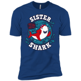 T-Shirts Royal / YXS Shark Family trazo - Sister Boys Premium T-Shirt