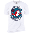 T-Shirts White / YXS Shark Family trazo - Sister Boys Premium T-Shirt