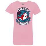 T-Shirts Light Pink / YXS Shark Family trazo - Sister Girls Premium T-Shirt