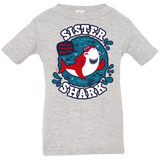 T-Shirts Heather Grey / 6 Months Shark Family trazo - Sister Infant Premium T-Shirt