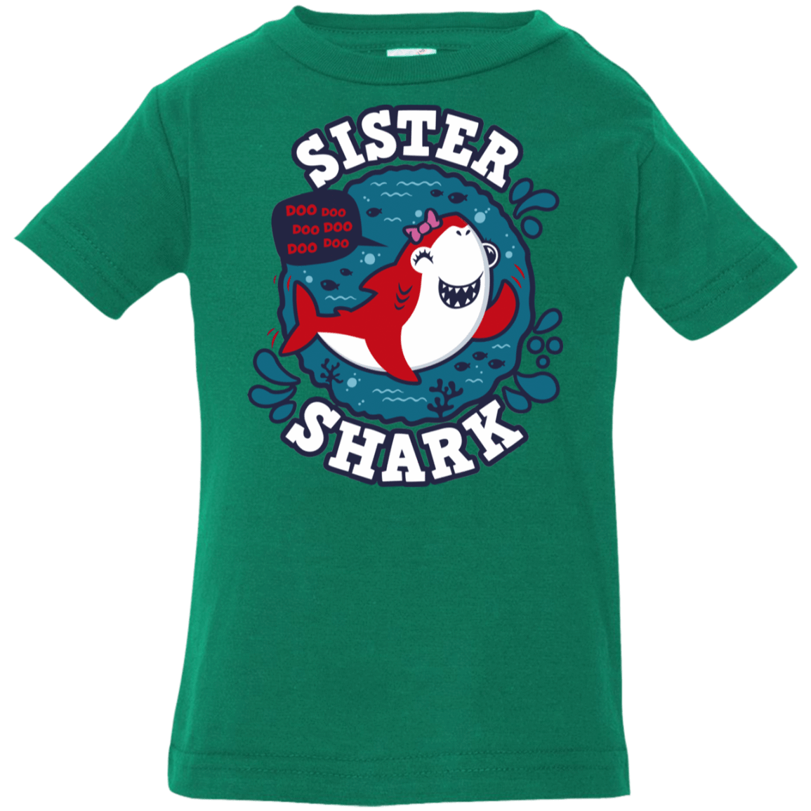 T-Shirts Kelly / 6 Months Shark Family trazo - Sister Infant Premium T-Shirt