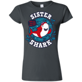 T-Shirts Charcoal / S Shark Family trazo - Sister Junior Slimmer-Fit T-Shirt