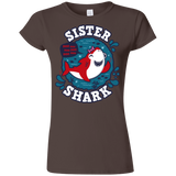 T-Shirts Dark Chocolate / S Shark Family trazo - Sister Junior Slimmer-Fit T-Shirt