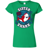 T-Shirts Irish Green / S Shark Family trazo - Sister Junior Slimmer-Fit T-Shirt