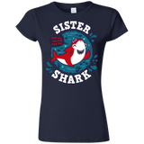 T-Shirts Navy / S Shark Family trazo - Sister Junior Slimmer-Fit T-Shirt