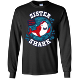 T-Shirts Black / S Shark Family trazo - Sister Men's Long Sleeve T-Shirt