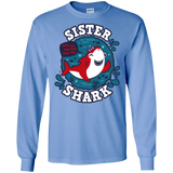 T-Shirts Carolina Blue / S Shark Family trazo - Sister Men's Long Sleeve T-Shirt
