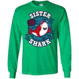 T-Shirts Irish Green / S Shark Family trazo - Sister Men's Long Sleeve T-Shirt