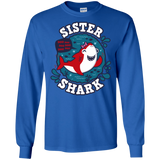 T-Shirts Royal / S Shark Family trazo - Sister Men's Long Sleeve T-Shirt