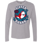 T-Shirts Heather Grey / S Shark Family trazo - Sister Men's Premium Long Sleeve