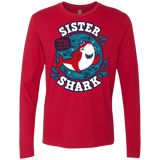 T-Shirts Red / S Shark Family trazo - Sister Men's Premium Long Sleeve