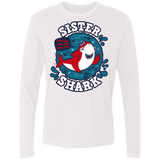 T-Shirts White / S Shark Family trazo - Sister Men's Premium Long Sleeve