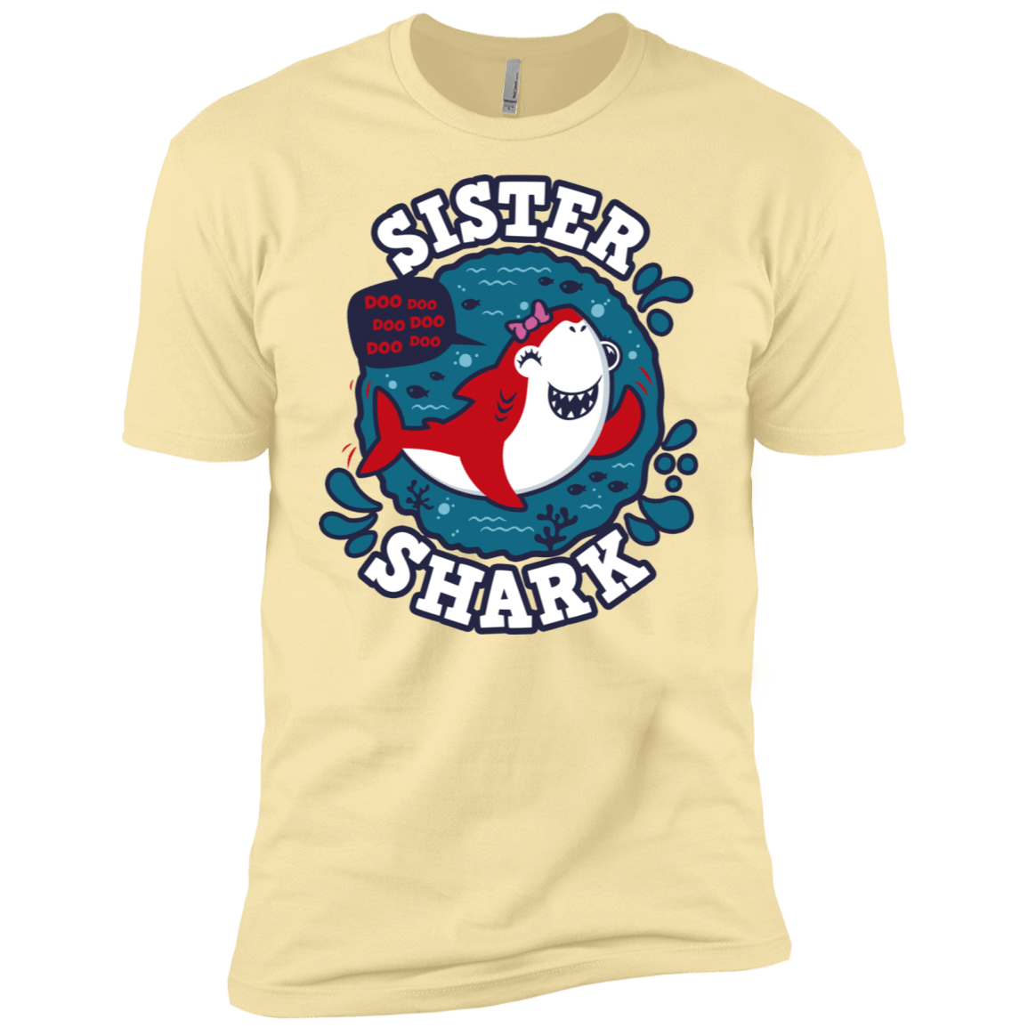 T-Shirts Banana Cream / X-Small Shark Family trazo - Sister Men's Premium T-Shirt