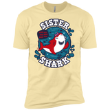 T-Shirts Banana Cream / X-Small Shark Family trazo - Sister Men's Premium T-Shirt