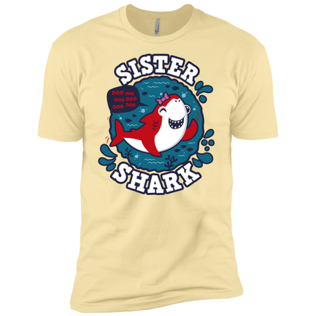T-Shirts Banana Cream / X-Small Shark Family trazo - Sister Men's Premium T-Shirt