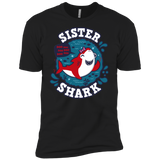 T-Shirts Black / X-Small Shark Family trazo - Sister Men's Premium T-Shirt