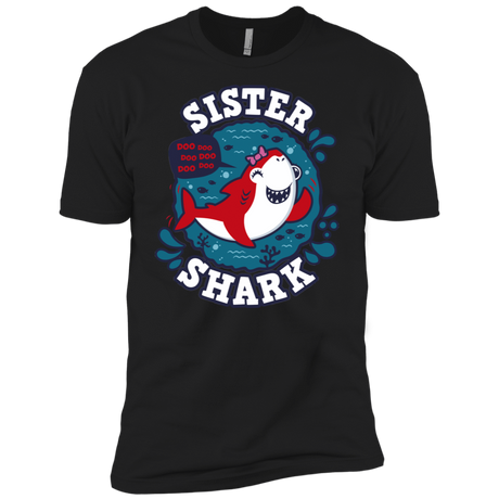 T-Shirts Black / X-Small Shark Family trazo - Sister Men's Premium T-Shirt