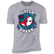 T-Shirts Heather Grey / X-Small Shark Family trazo - Sister Men's Premium T-Shirt