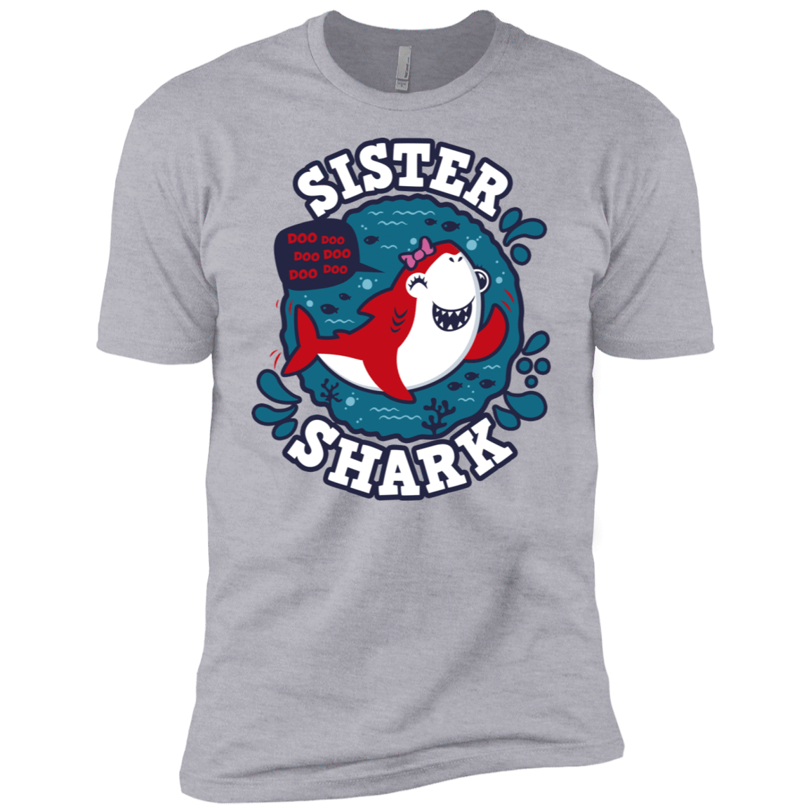T-Shirts Heather Grey / X-Small Shark Family trazo - Sister Men's Premium T-Shirt