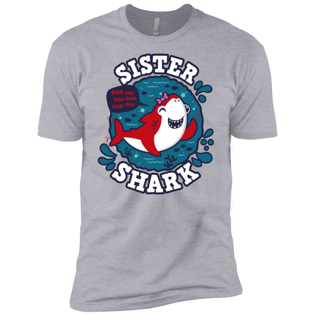 T-Shirts Heather Grey / X-Small Shark Family trazo - Sister Men's Premium T-Shirt