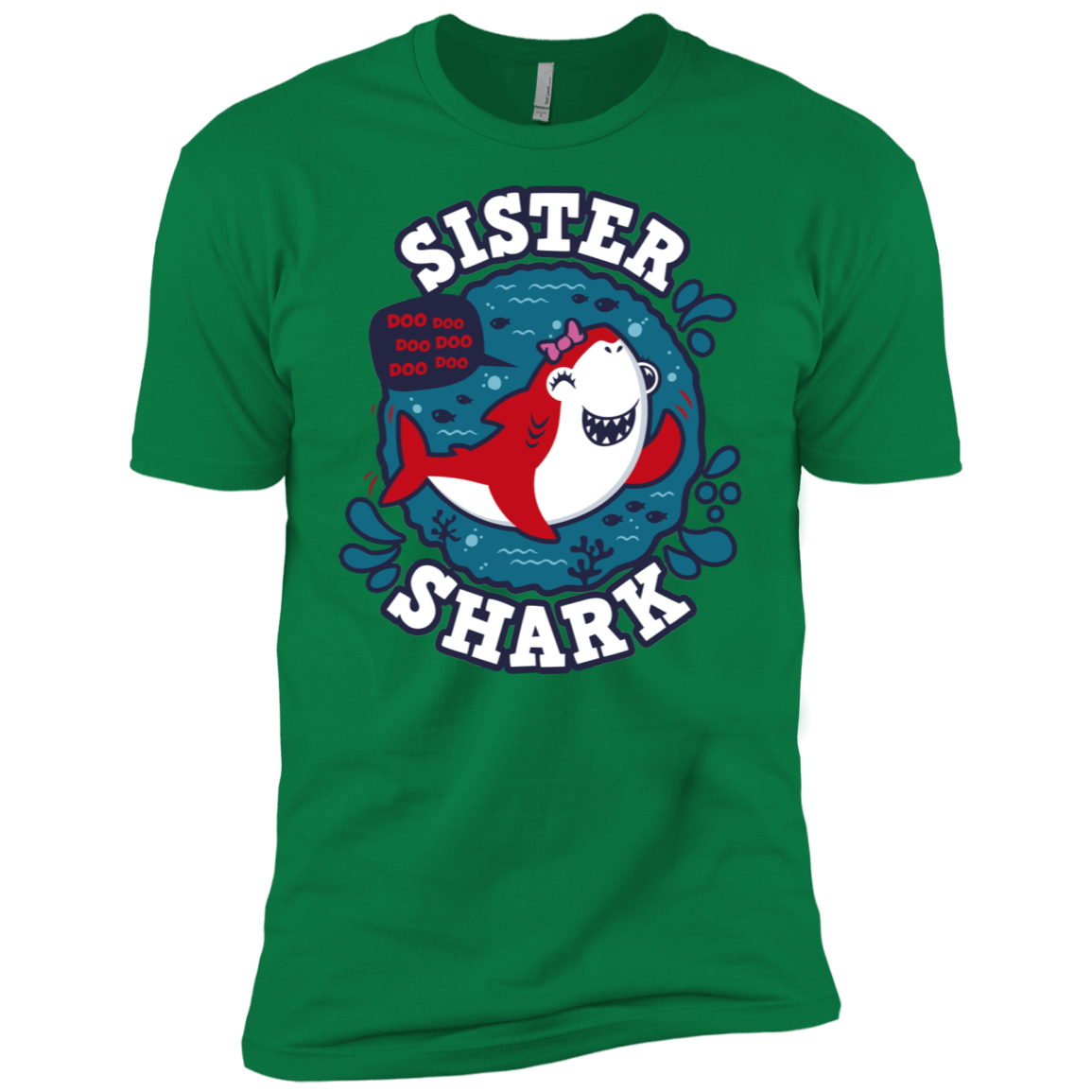T-Shirts Kelly Green / X-Small Shark Family trazo - Sister Men's Premium T-Shirt