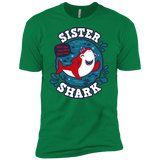 T-Shirts Kelly Green / X-Small Shark Family trazo - Sister Men's Premium T-Shirt
