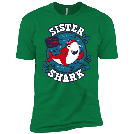 T-Shirts Kelly Green / X-Small Shark Family trazo - Sister Men's Premium T-Shirt