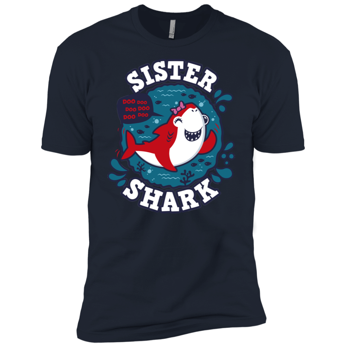 T-Shirts Midnight Navy / X-Small Shark Family trazo - Sister Men's Premium T-Shirt