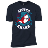 T-Shirts Midnight Navy / X-Small Shark Family trazo - Sister Men's Premium T-Shirt