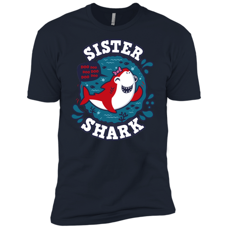 T-Shirts Midnight Navy / X-Small Shark Family trazo - Sister Men's Premium T-Shirt