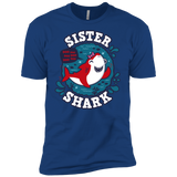 T-Shirts Royal / X-Small Shark Family trazo - Sister Men's Premium T-Shirt
