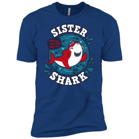 T-Shirts Royal / X-Small Shark Family trazo - Sister Men's Premium T-Shirt