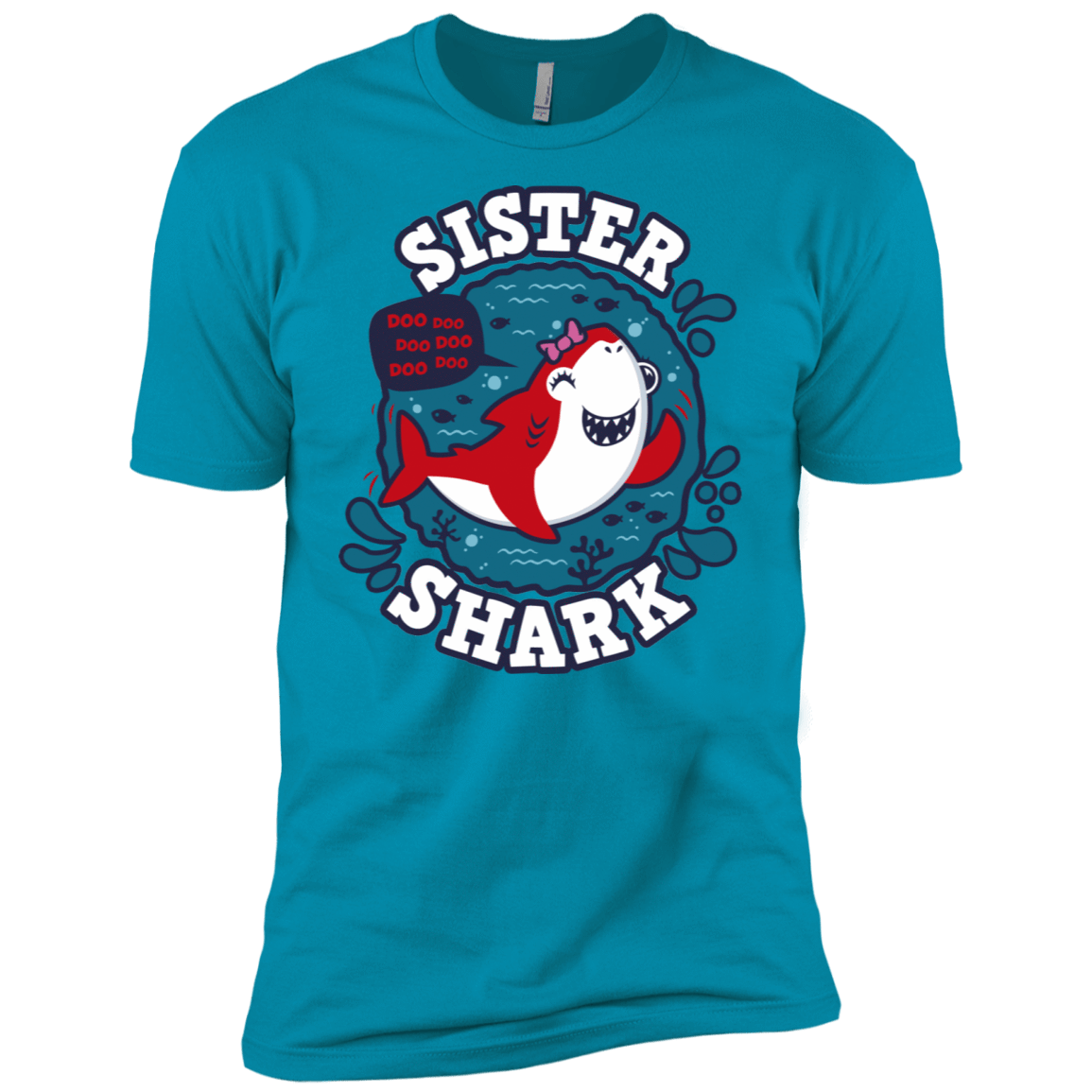 T-Shirts Turquoise / X-Small Shark Family trazo - Sister Men's Premium T-Shirt