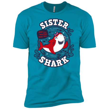 T-Shirts Turquoise / X-Small Shark Family trazo - Sister Men's Premium T-Shirt