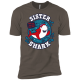 T-Shirts Warm Grey / X-Small Shark Family trazo - Sister Men's Premium T-Shirt
