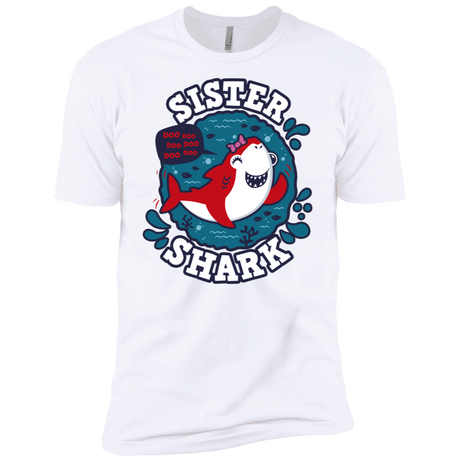 T-Shirts White / X-Small Shark Family trazo - Sister Men's Premium T-Shirt