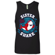 T-Shirts Black / S Shark Family trazo - Sister Men's Premium Tank Top