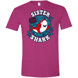 T-Shirts Antique Heliconia / S Shark Family trazo - Sister Men's Semi-Fitted Softstyle