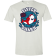 T-Shirts White / X-Small Shark Family trazo - Sister Men's Semi-Fitted Softstyle