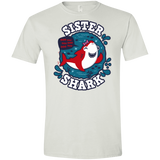T-Shirts White / X-Small Shark Family trazo - Sister Men's Semi-Fitted Softstyle