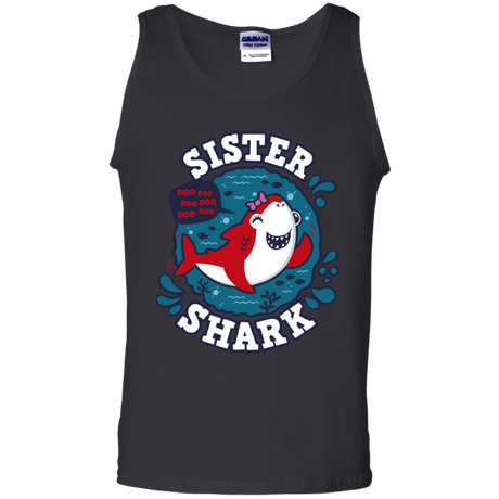 T-Shirts Black / S Shark Family trazo - Sister Men's Tank Top